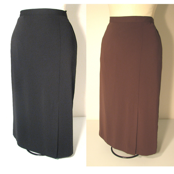 Nordstrom Dresses & Skirts - 💼🛄 2 Fully Lined Straight Skirts Black And Brown